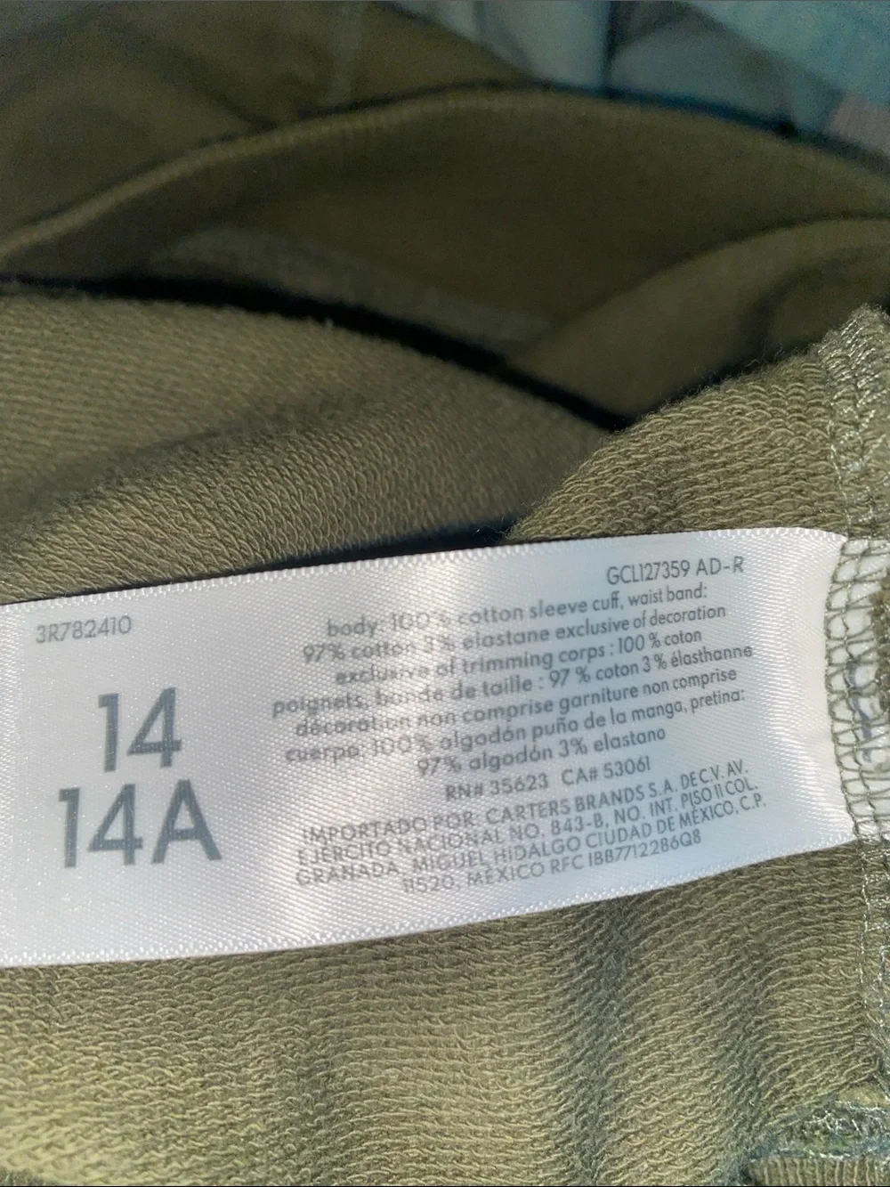 OshKosh B'gosh Light Teal Ombre Pullover Hoodie Size 14A